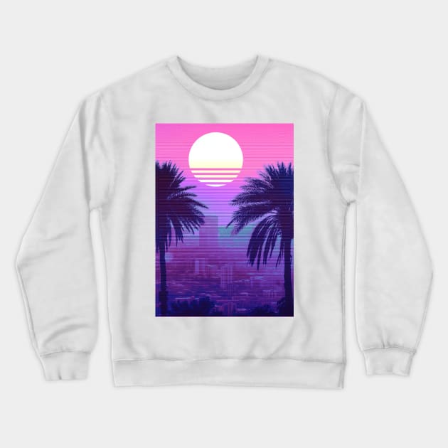 Sunset vibes Crewneck Sweatshirt by mrcatguys